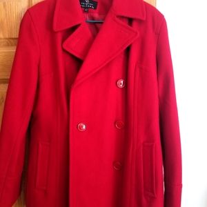 Collection by Gallery Red Peacoat size L